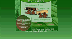 Desktop Screenshot of beaume-bois.com